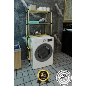 Ahşap 3 Katlı Çok Amaçlı Modüler Raf 68 cm Genişlik