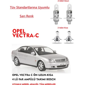 Opel Vectra C Ön Uzun-Kısa Takım Sarı Renk Far Ampülü Takımı