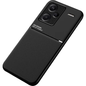 4U Sky Xiaomi Redmi Için Note 13 Pro+5g Pu+Tpu+Pc Manyetik Tutucu Metal Sac-Black ile (Yurt Dışından)