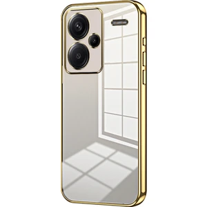 4U Sky Xiaomi Redmi Için Note 13 Pro+ 5g Kasa Crystal Clear Yumuşak Tpu Telefon Kabuğu Hassas Lens Kesim Gold (Yurt Dışından)