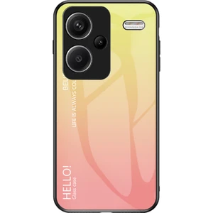 4U Sky Xiaomi Redmi Için Note 13 Pro+ 5g Gradyan Temsilli Cam Damla Damla Koruma Sınıfı Sarı (Yurt Dışından)