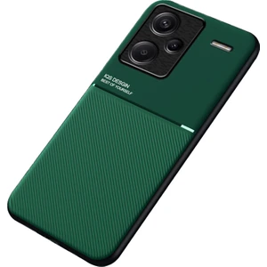 4U Sky Xiaomi Redmi Için Note 13 Pro+5g Pu+Tpu+Pc Manyetik Tutucu Metal Yeşil (Yurt Dışından)