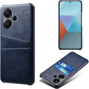 4U Sky Xiaomi Redmi Için Note 13 Pro+ Kılıf Çift Kart Yuvaları Pu+ Pc Ince Telefon Kapak Mavisi (Yurt Dışından)