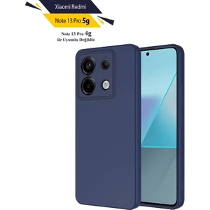 Case 4u Xiaomi Redmi Note 13 Pro 5g Kılıf Kamera Korumalı Içi Kadife Logosuz Mara Lansman Silinebilir Kılıf Lacivert