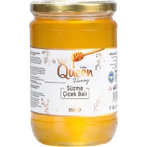 Queen Honey  Süzme Çiçek Balı 850 gr Cam Kavanoz