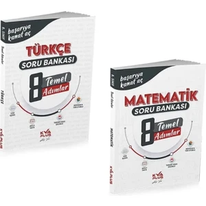 Koray Varol Akademi Yayınları 8.Sınıf Türkçe Temel Adımlar Soru Bankası - 8.Sınıf Matematik Temel Adımlar Soru Bankası