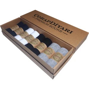 ÇorapDiyarı Premium 8'li Dikişsiz Erkek Bambu Spor Bilek Patik Çorap