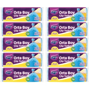 Güçlü Çöp Torbası Orta Boy 10 lu Paket