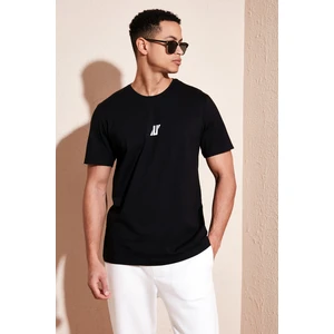 % 100 Pamuk Bisiklet Yaka Regular Fit T Shirt Erkek T Shirt 5902753