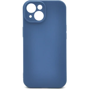 NOVKA Phone Accessories  iPhone 15 Uyumlu Düz Renk Esnek Yumuşak Silikon Kılıf  Rubber Indigo Mavi