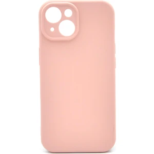 NOVKA Phone Accessories  iPhone 15 Uyumlu Düz Renk Esnek Yumuşak Silikon Kılıf  Rubber Pembe