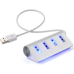 4 Port USB Hub Çoklayıcı Çoğaltıcı Çoklama Switch Splitter Alüminyum