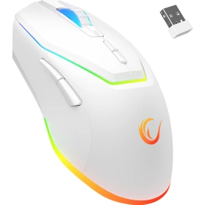 Vortex M1 Beyaz Rgb Ledli Makrolu Mouse USB Wireless Şarjlı Kablosuz Gaming Oyuncu Mouse