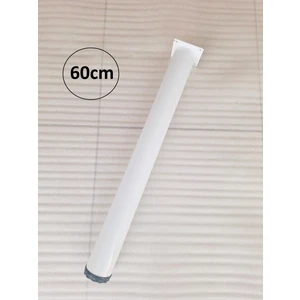 4 ADET-60CM Metal Boru Ayak-Masa Ayağı-Beyaz Renk-Ayarlanabilir.(Çap:6cm)