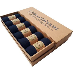 ÇorapDiyarı Premium 6'lı Dikişsiz Mevsimlik Bambu Erkek Çorap