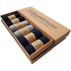 ÇorapDiyarı Premium 6'lı Dikişsiz Mevsimlik Bambu Erkek Çorap
