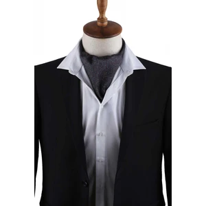 Füme - Siyah Nokta Desen Erkek Fular K597