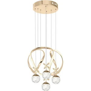 Eray Aydınlatma 1625-40 Sr 4 Toplu Gold LED Avize(Beyaz Işık -Sarı Işık - Gün Işığı)