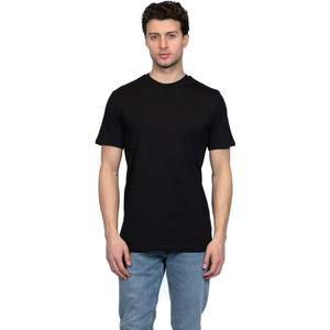 Hscstore Erkek Bisiklet Yakalı Basic Siyah Tişört - 8400
