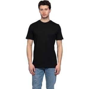 Hscstore Erkek Bisiklet Yakalı Basic Siyah Tişört - 8400