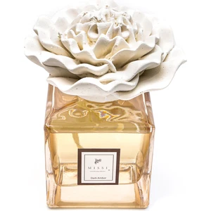 Çubuklu Oda Kokusu 500 ml – Kare Şişe, Çiçek Taşlı, Dark Amber, Portakal, İncir ve Zencefil Aromalı