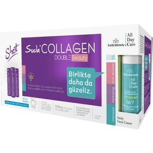 Suda Collagen Double Beauty Shot 40 MLX30 Gün + Suda Beauty Yüz Kremi 50 ml Armağan