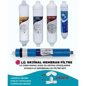 ALMERA SU ARITMA Kapalı Kasa Su Arıtma Cihazlarına Uyumlu 5'li Filtre Seti