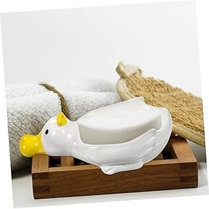 Ördek Desenli Kendinden Boşaltmalı Su Tutmaz Katı Sabunluk