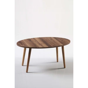 Ahşap Torna Elips Orta Sehpa