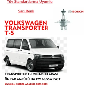 Transporter T-5 2003-2013 Arası Ön Far Ampülü Sarı Renk 60/55W ( 1 adet)