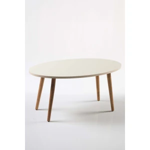 Ahşap Torna Elips Orta Sehpa