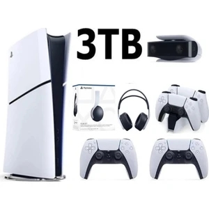 Playstation 5 Slim Dijital 3tb +2.dualsense + Şarj Istasyonu+ Ps5 Kamera +3d Plus Kulaklık