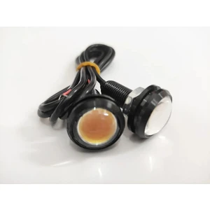 Kartal Göz Turuncu 12V Ayna Altı LED Lamba 22 mm 2 Li Cob LED
