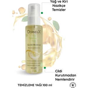 Yüz Temizleme Yağı 100 ml Badem Yağı İçeren Arındırıcı Etkili Yağ Formunda