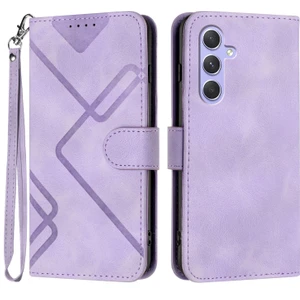 BDT Market Samsung Galaxy A55 Için Kılıf Kart Yuvası Standlı Flip Cüzdan Pu Deri Manyetik Kapak (Yurt Dışından)
