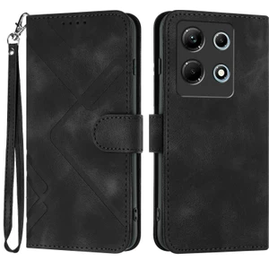 BDT Market Infinix Note 30 Için Kılıf Kart Yuvası Standlı Flip Cüzdan Pu Deri Manyetik Kapak (Yurt Dışından)