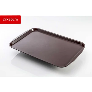 Avangart Mutfak 1 Adet - 27X36CM Kahverengi Plastik Servis Tepsisi