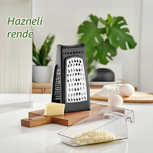 L-667 Idea Paslanmaz Çelik Çift Taraflı Hazneli Rende-Dilimleyici Doğrayıcı Siyah