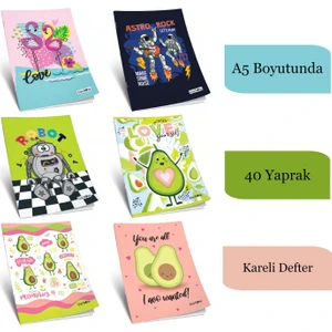 Okul Defteri A5 40/4 Yp.Kareli