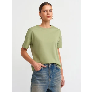 3683 Basic T-Shirt-Açık Haki