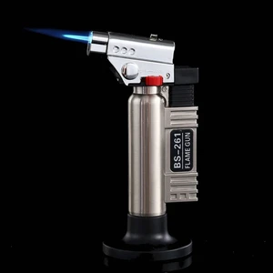 Jet Pürmüz Çakmak Doldurulabilir Profesyonel Pürmüz Çakmak Mavi Alevli Yüksek Isılı
