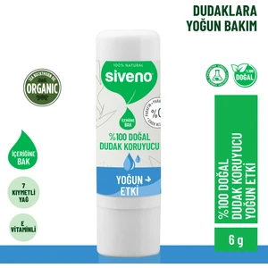 %100 Doğal Dudak Koruyucu Yoğun Etki Bitkisel Lipbalm Krem Nemlendirici Parlatıcı Onarıcı 6 G