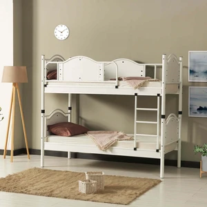 Avangard Ahşap Başlık Metal Ranza ve Karyola 90x190 Beyaz