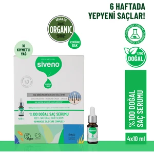 %100 Doğal Onarıcı Yoğunlaştırıcı Bakım Serumu Biberiye Yağlı Yıpranmış Dökülen Saçlara Özel 4x10 ml