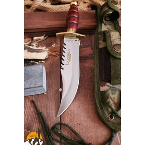 Outdoor Bıçak Bıçağı Ay Yıldız  Kamp Bıçağı Kılıf Hediyeli