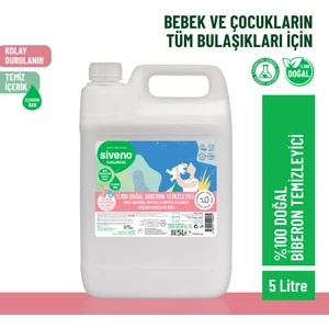 %100 Doğal Emzik ve Biberon Temizleyicisi Bitkisel Elde Bulaşık Sabunu Nemlendirici Vegan 5000 ml