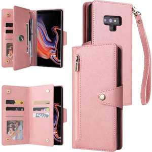 SZY Mall Samsung Galaxy Not 9 Kart Tutucu Için Kılıf El Kayışı Manyetik Fermuar ile (Yurt Dışından)