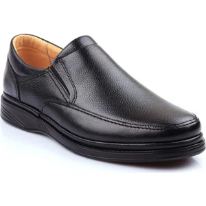 101-24 Deri Anatomik Lastikli Erkek Ayakkabı Konforlu ve Şık Tasarım ile Günlük Kullanım İçin