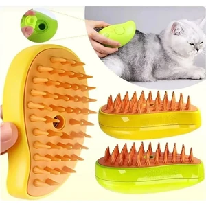 Buharlı Kedi & Köpek Yıkama Tarağı Yumuşak Silikon Fırça Bakım Seti