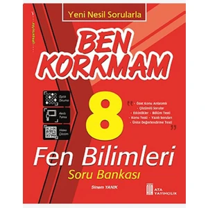 Ata Yayıncılık 8. Sınıf Ben Korkmam Fen Bilimleri